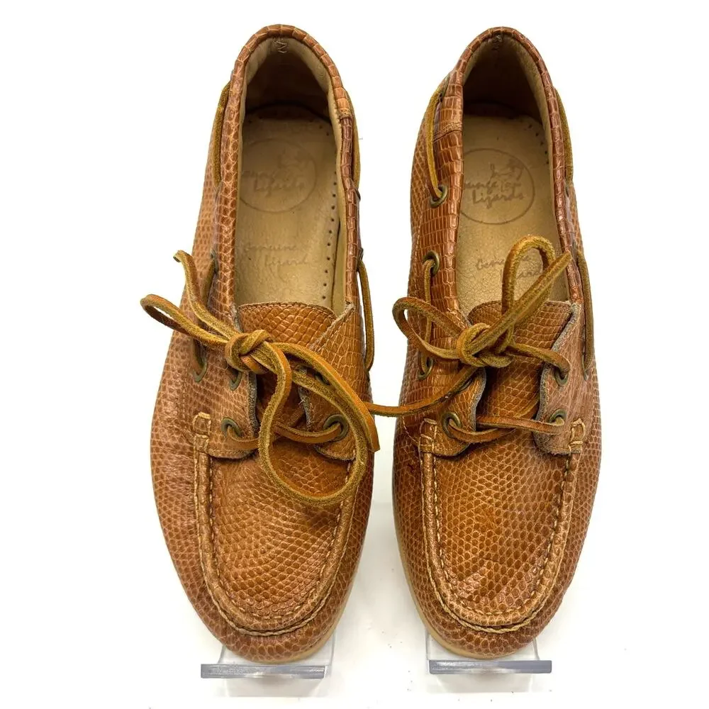 Bid Kids 4 B | LOUNGE LIZARDS Lizard Skin Sip-on Deck Boat Shoes